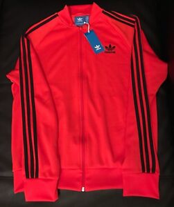 adidas jacket mens red