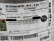 Carol E2008S 22/8C Shielded Communications/Security Cable Riser CMR Gray /50ft