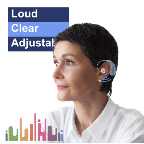 Digital Rechargeable Hearing Aid Adjustable Sound Voice Amplifier Behind Ear USB - Picture 2 of 11