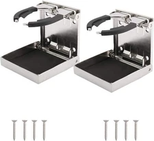 2 Pack Adjustable Car Van Folding Cup Holder Drink Holders Vehicle Boat US