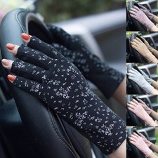 Half Finger Cotton Driving Ultra-Thin Leakage Finger Protection Gloves Summer