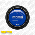 <!--F#f_0-->GENUINE MOMO Chrome Arrow Over Blue Flat Lip 2 Point Horn Button HOARW10BLUCHF<!--F/-->