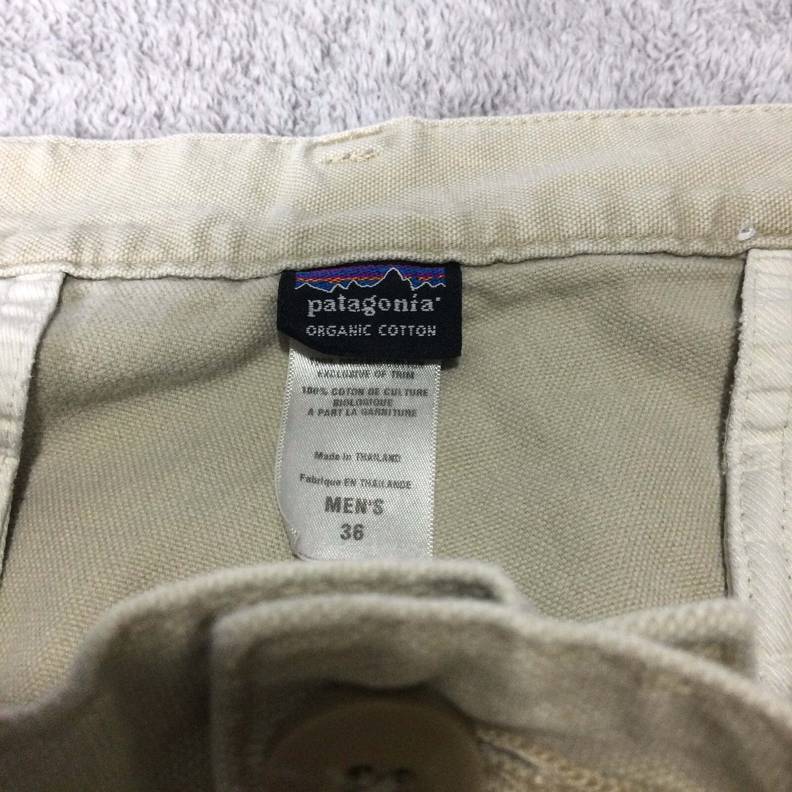 Patagonia Duck Pants Men’s 36x31 Beige Canvas Khaki Hiking Outdoor Size 36 thumbnail 3