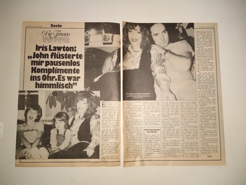 Iris John Lawton Uriah Heep clippings Germany 1970s