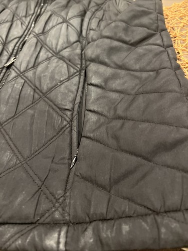 IZOD Women's Quilted Puffer Vest - Black - Zip Front - Size Large - Picture 4 of 13