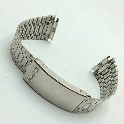 Bracelet De Montre Omax En Acier - Largeur 18 Mm - Occasion