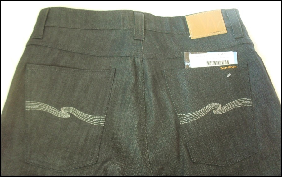 Nudie Jeans 'Slim Jim' Organic Dry Grey Embo [-BNWT-] Raw|LVC|Dry image 5