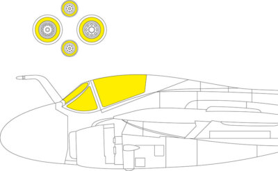 Eduard 1/72 Grumman A-6E Intruder Masks for Trumpeter kits