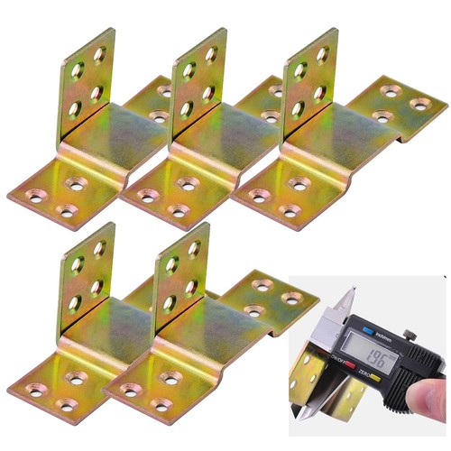 Sturdy Joint Wood Bed Rail Metal Bracket Fastener Connector Color Zinc - Picture 21 of 24