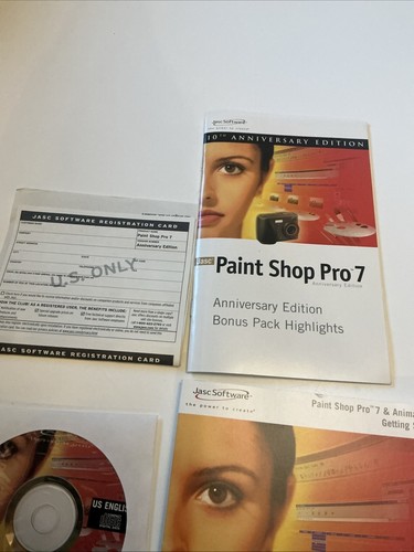 Paint Shop Pro 7 10th Anniversary Edition Jasc Software Win 95 98 XP - Photo 4/4