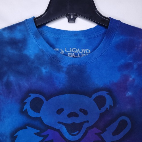 Liquid Blue Grateful Dead Shirt Mens XL Tie Dye Dancing Bear - Picture 2 of 10