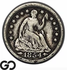 1854 Seated Liberty Half Dime w/ Arrows