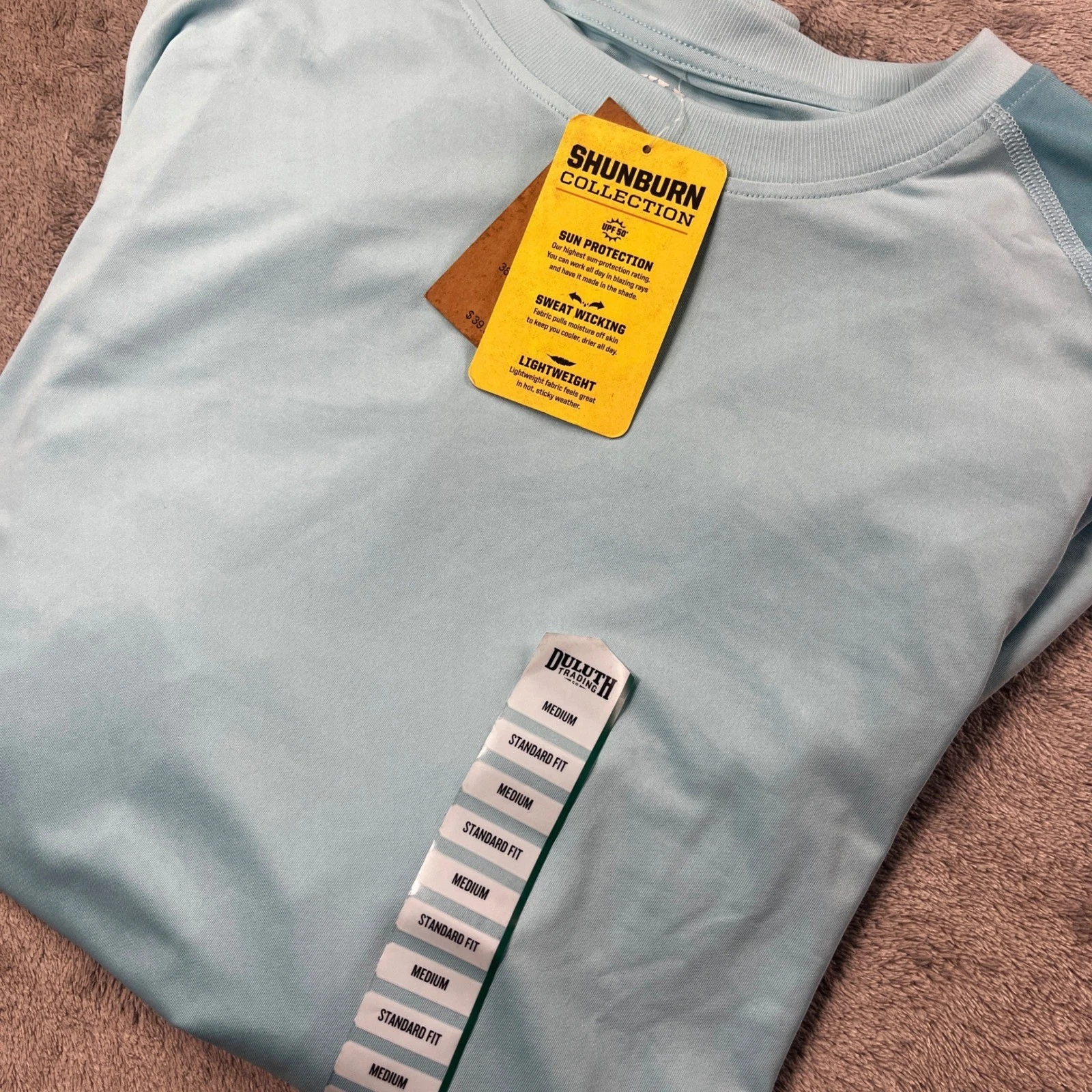 New Duluth Trading Co. Shunburn UPF 50 Long Sleeve Crew Neck Shirt - Medium