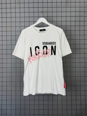 Dsquared2 Icon Forever Drawsting t-shirt in white mens size XXL