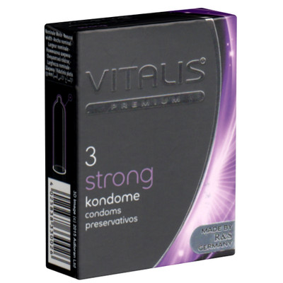 Vitalis Strong Kondome | extra dicke Wandstärke, reißfest für wilde Stellungen