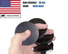 Set of 4 ,56 mm/2.20 inch Tesla 3, S, X, Y Wheel Rim Center hub Caps Matte Black