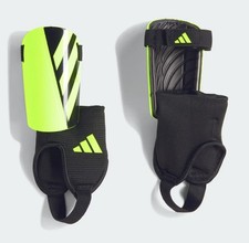 Adidas Kids' Tiro Match Shin Guards, Style IS5601, Size S, Black/Lucid Lemon