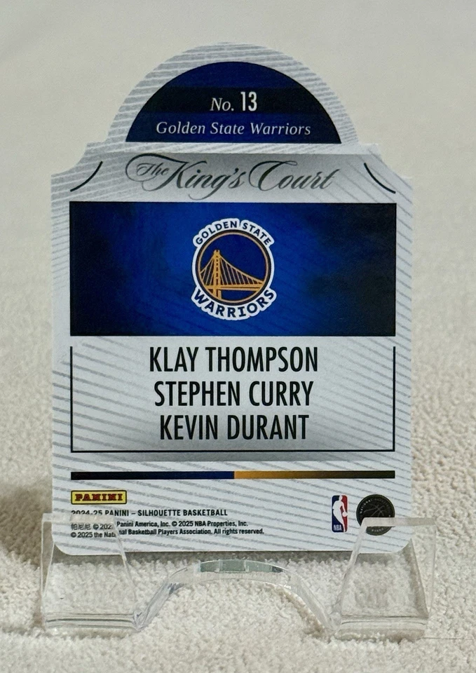 2024-25 Panini Silhouette Stephen Curry Kevin Durant Klay Thompson Bronze/49 GSW - Image 2 of 2