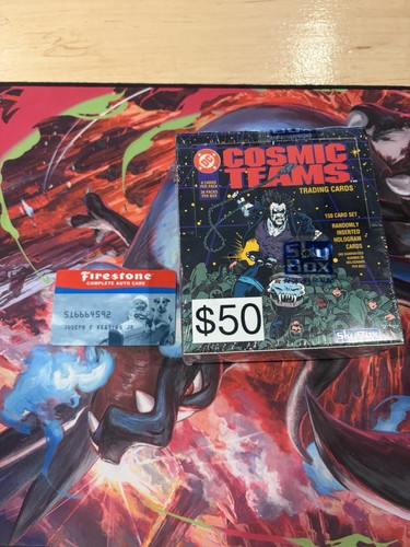 SkyBox DC Cosmic Teams 1991 Sealed Trading Card Box 150 Cards Hologram