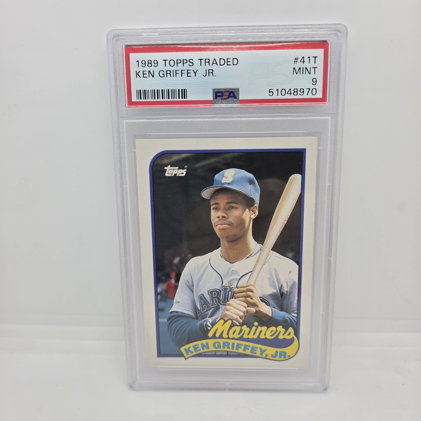 1989 Topps Traded #41T Ken Griffey Jr RC PSA 9 Mint Rookie Card Seattle Mariners