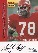 1999 Sports Illustrated Kansas City Chiefs Bobby Bell Autographs Card
