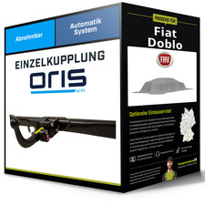 Abnehmbare Anhängerkupplung für FIAT Doblo 06.2022- Typ 510/511/360/361 Oris NEU