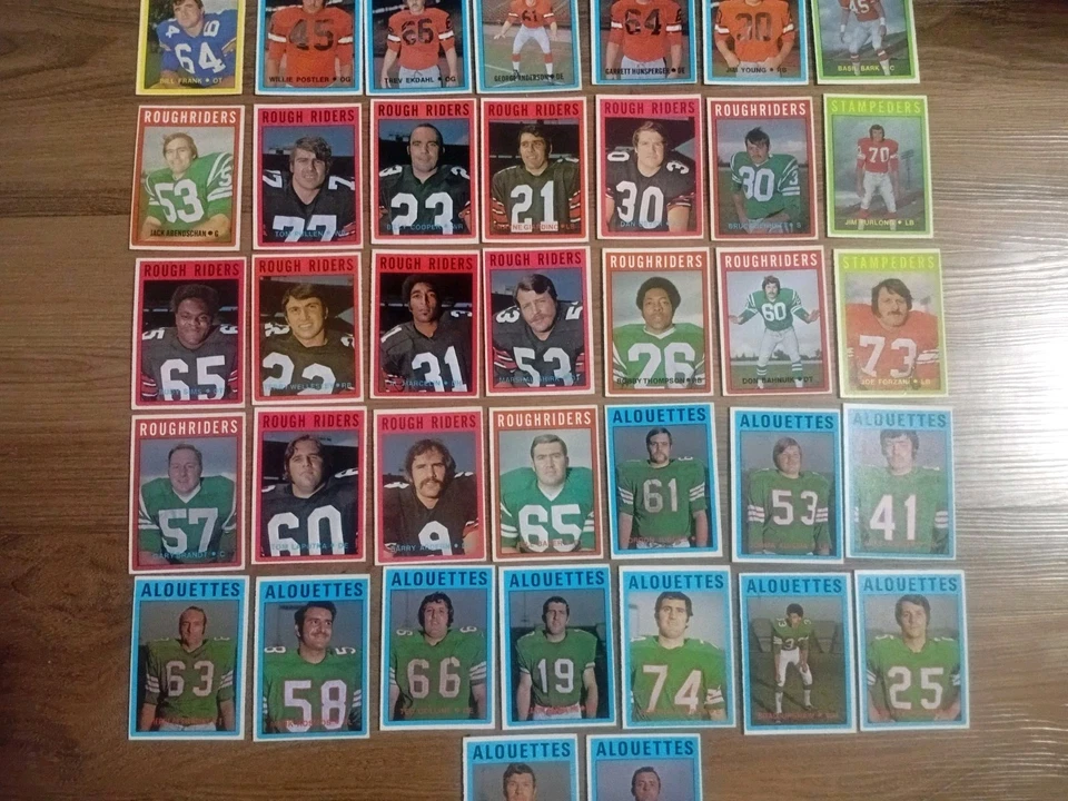 💥1972🇨🇦O-Pee-Chee💥Vintage🏈CFL🏈 Various ●80 Card Lot● Partial Set +E +Grade - Image 3 of 4