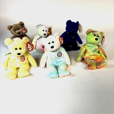 Ty Beanie Babies Lot of 6 All Bears