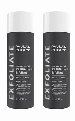 Set Of 2 Paula's Choice Skin Perfecting 2% BHA Liquid Exfoliant 4oz Each