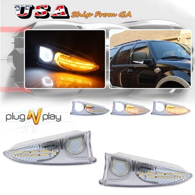Side View Mirror Turn Signal Lights For 03-06 Ford Expedition Lincoln Navigator