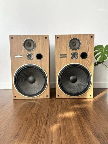 PIONEER CS-G403 3-WAY FLOOR SPEAKER SYSTEM WITH 15” SUB WOOFER PAIR MADE IN 1991 - product listing photo