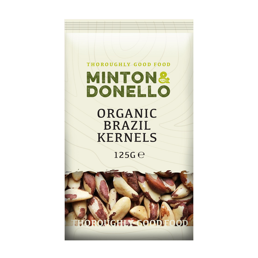 Minton & Donello Organic Brazil Nut Kernels Raw 6 x 125g