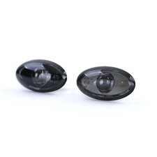 Klarglas Seitenblinker Schwarz Smoke für Peugeot 107 206 SW CC 307 407 607