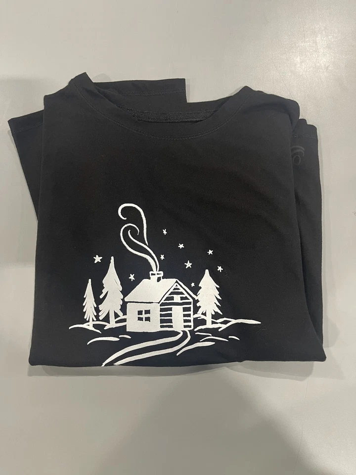 CAMISETA CUDDL DUDS RESISTENTE AL FUEGO - TALLA: JUVENIL L (10/11) - NEGRA Foto 3 de 4