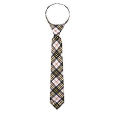 Boys' Royal Tartans Plaid 11-inch Zipper Neck Tie