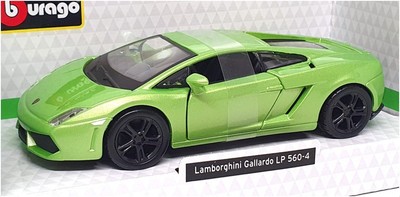 Burago 1/32 – Lamborghini Gallardo LP 560-4, échelle 1/32, Diecast, Couleur Vert Métal