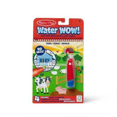 Melissa and Doug Water WOW Farm Themed Coloring Book with Refillable Pen