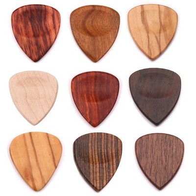 Herzförmige Holz-Gitarrenplektren verbesserte Projektion mühelose Spielbarkeit