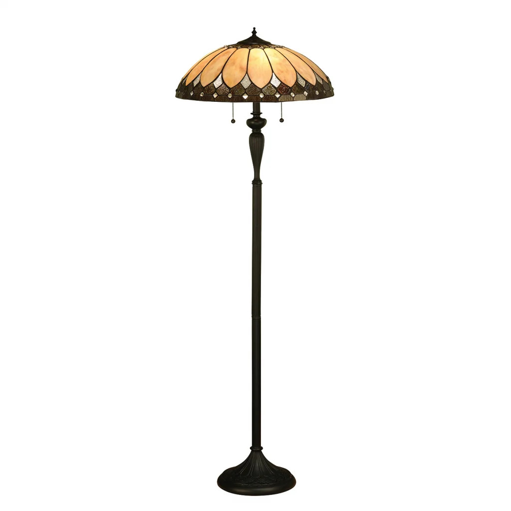 Tiffany Table Light Floor Bronze Brooklyn 2 Dark Interiors 1900 63972