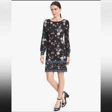 WHBM Cherry Blossom Sheath Mini Dress
