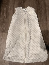 HALO SleepSack Wearable Blanket Velboa Cream Plush Dots Large
