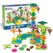 Learning Resources Gears! Gears! Gears! Movin' Monkeys Building Play Set,