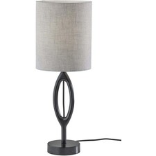 Adesso 1627-01 Mayfair Table Lamp Black Wood