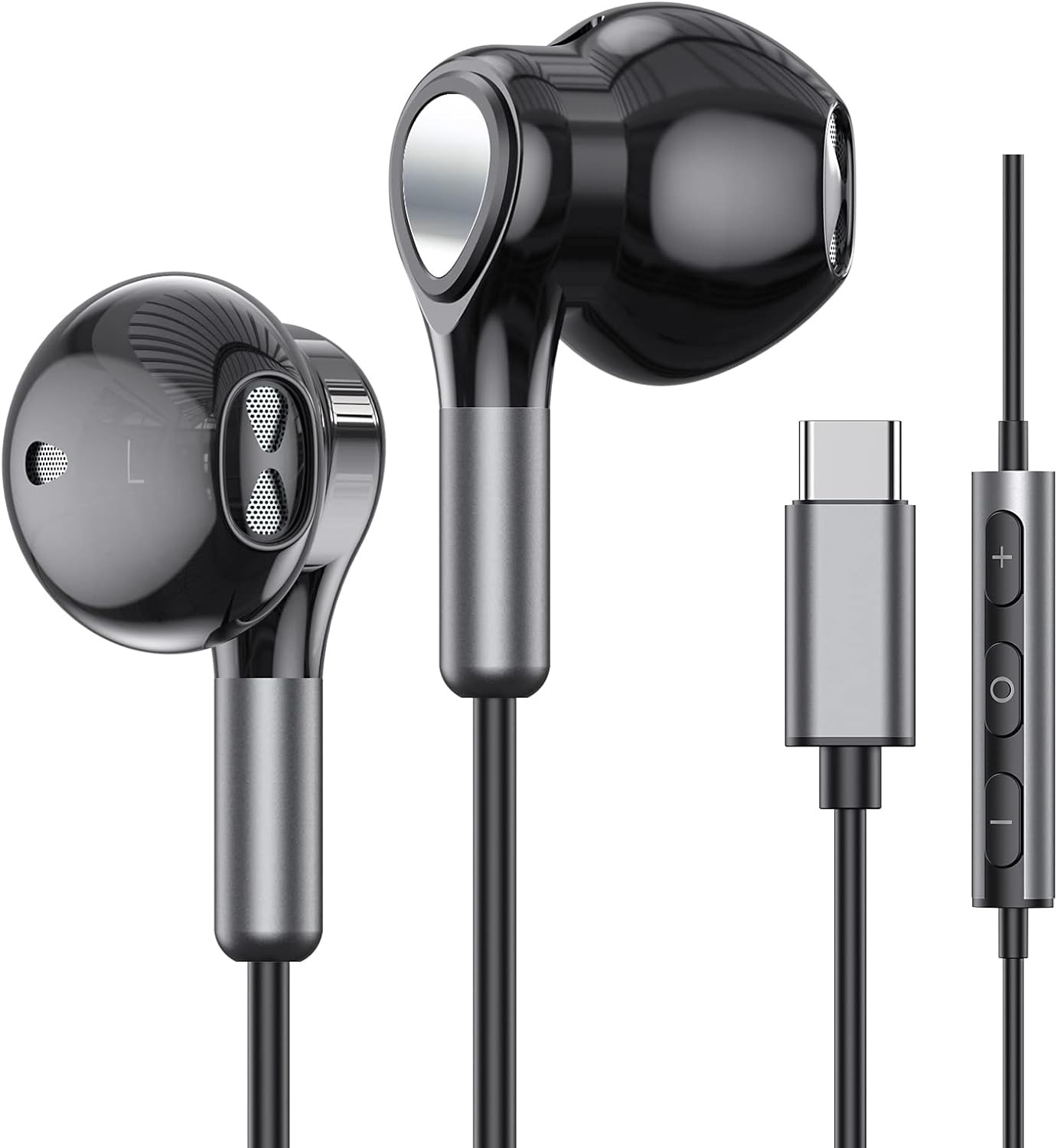 USB C Headphones for Samsung Galaxy S24 S23 Ultra S22 S21 FE S20 A54 A53 USB C E