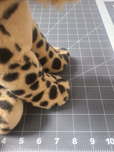 2015 Petting Zoo Cheetah Leopardo Jaguar 10" Peluche Juguete Ojos Dorados - Imagen 9 de 12