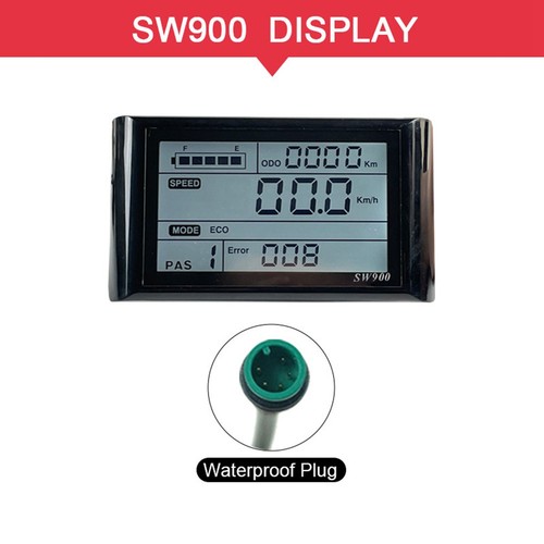 Ebike SW900 Control Pantalla LCD Bicicleta Eléctrica Velocímetro Was5227 - Imagen 5 de 7
