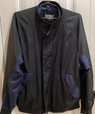 DryJoys By FootJoy Men's Size Large Golf Jacket Black Full Zip WaterResistant