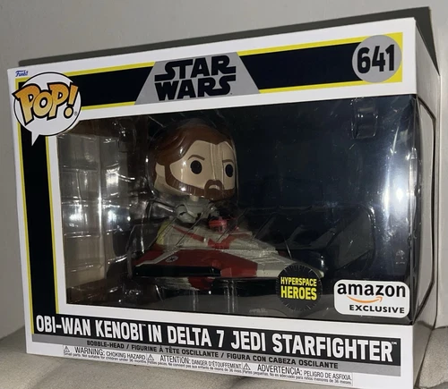 Funko Pop! Rides Super Deluxe: Star Wars - Obi-Wan Kenobi in Delta 7 Jedi...