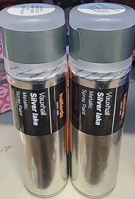 #ad #ad VAUXHALL SILVER LAKE METALLIC SPRAY PAINT 300ML HALFORDS X2 GBP 17.99