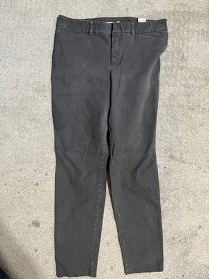 Old Navy Pixie Pants Women Size 12 Gray Mid Rise Secret Slim Pocke